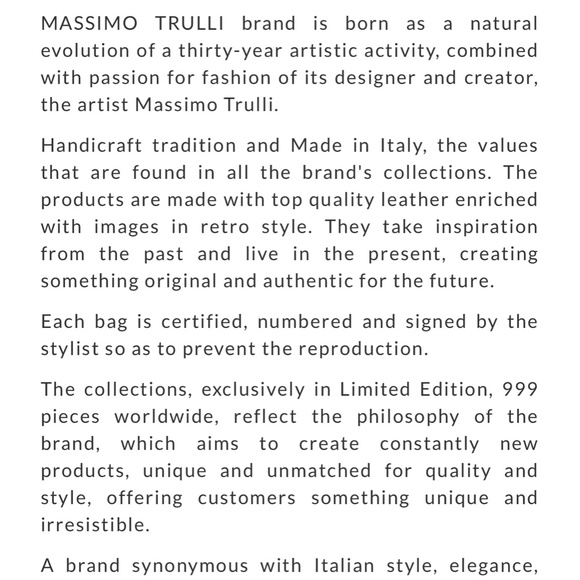 Massimo Trulli Leather bag - Picture 4 of 7